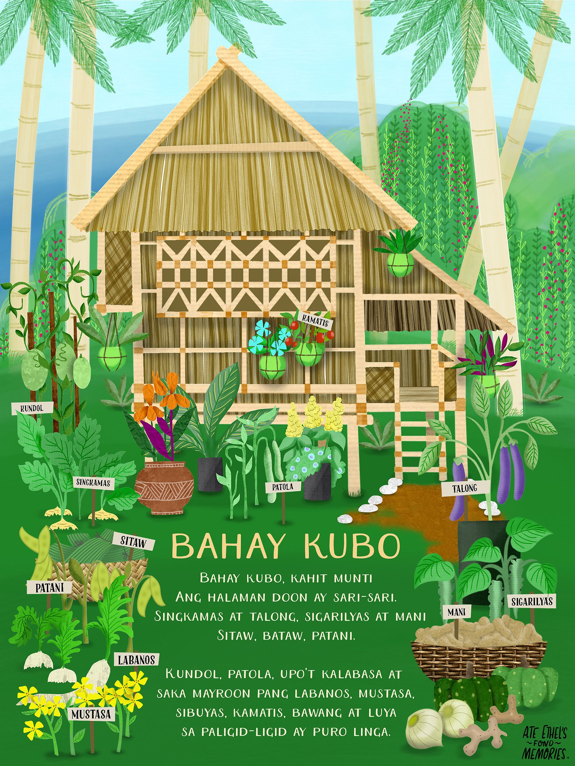 Bahay Kubo Lyrics English